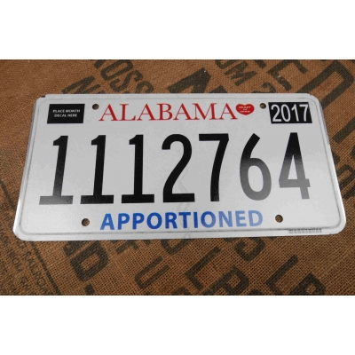 Alabama Tablica Rejestracyjna USA Szyld Rejestracja 1112764