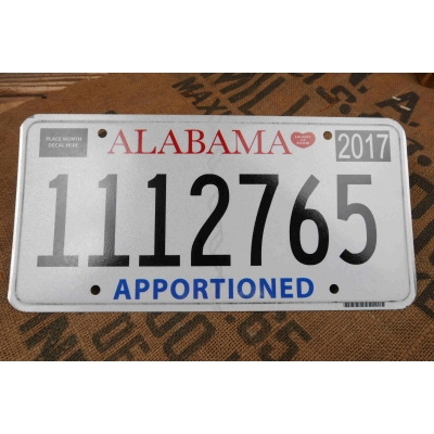 Alabama Tablica Rejestracyjna USA Szyld Rejestracja 1112765