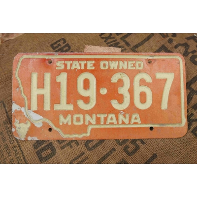 Montana Tablica Rejestracyjna USA Szyld Rejestracja Oryginał H19-367