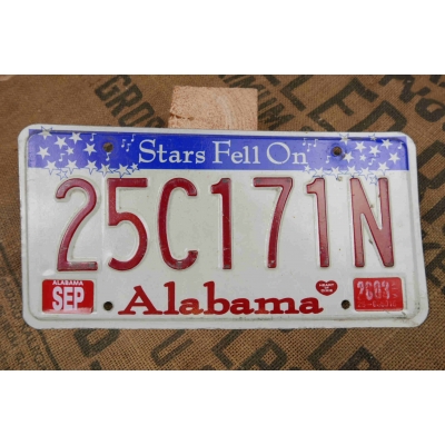 Alabama Tablica Rejestracyjna USA Szyld Rejestracja Oryginał25C171N