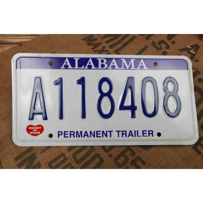 Alabama Tablica Rejestracyjna USA Szyld Rejestracja Oryginał A118408