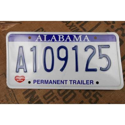 Alabama Tablica Rejestracyjna USA Szyld Rejestracja Oryginał A109125