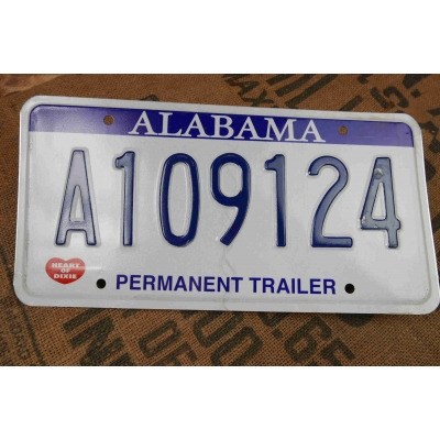 Alabama Tablica Rejestracyjna USA Szyld Rejestracja Oryginał A109124