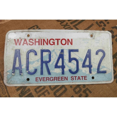 Washington Tablica Rejestracyjna USA Szyld Rejestracja ACR4542