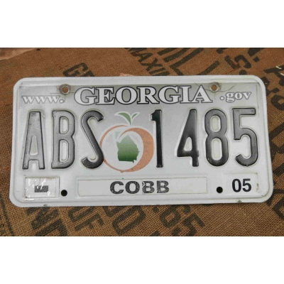 Georgia Tablica Rejestracyjna USA Szyld Rejestracja ABS1485