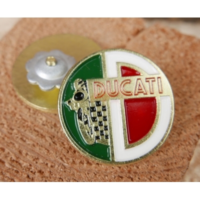 Ducati Znaczek Metalowy Wpinka Blacha Pin Logo Zielono Białe