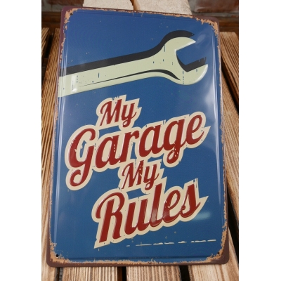 My Garage My Rules Szyld Reklama Blacha