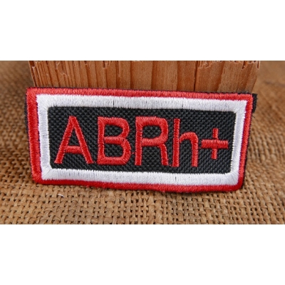 Grupa krwi ABRh+ Naszywka Biało Czerwona