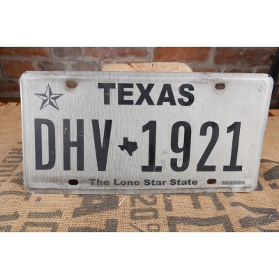 Texas The Lone Star State Tablica Rejestracyjna USA DXV1921