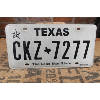 Texas The Lone Star State Tablica Rejestracyjna USA CKZ7277