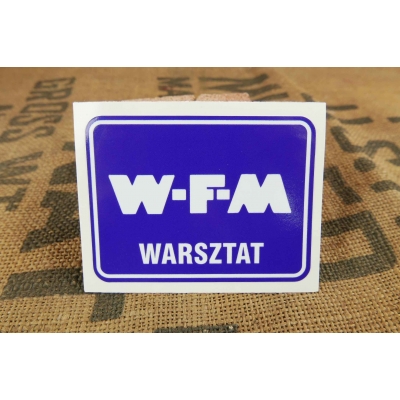 WFM Warsztat Naklejka