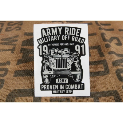 Ford Willys MB Military Jeep Naklejka Army USA