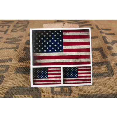 Flaga USA Zestaw Naklejka