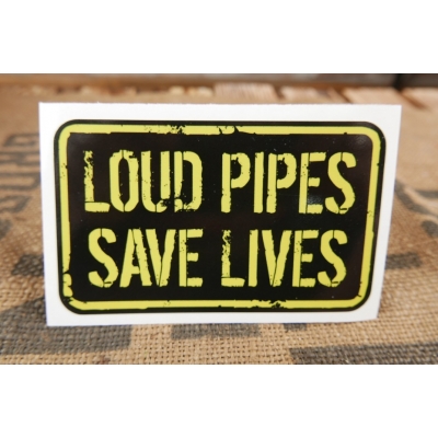 Loud Pipes Save Lives Naklejka Głośne Wydechy Ratują Życia