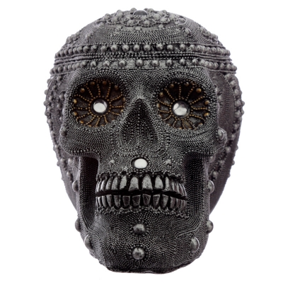 Diamentowa Czaszka Czacha Duża Czarna Aztecka Skull