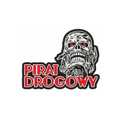 Pirat Drogowy Naklejka Czaszka Skull