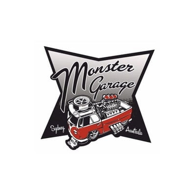 Monster Garage Volkswagen VW T1 Naklejka Bus