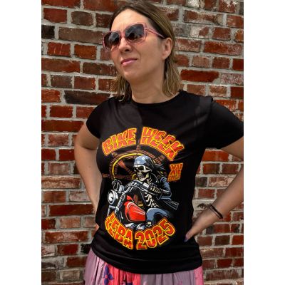 Koszulka Damska Czarna Bike Week Łeba 2025