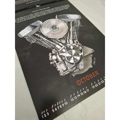 Kalendarz 2026 Billy Cune Art Engine – Limitowana edycja dla fanów Harley-Davidson