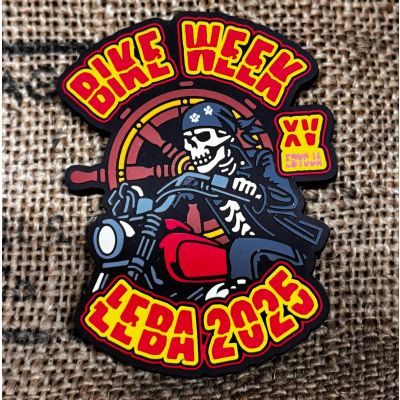 Gumowy Magnes 3D Bike Week Łeba 2025 na Lodówkę