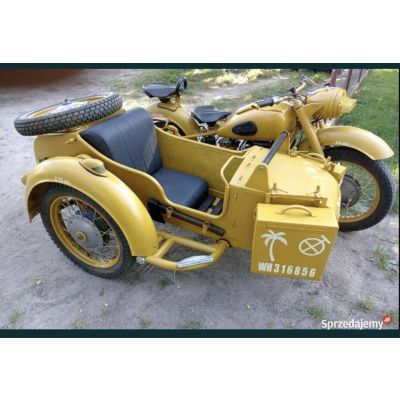 Motocykl MV750 M72 K750 Wojskowy jak BMW z Napędem na Kosz