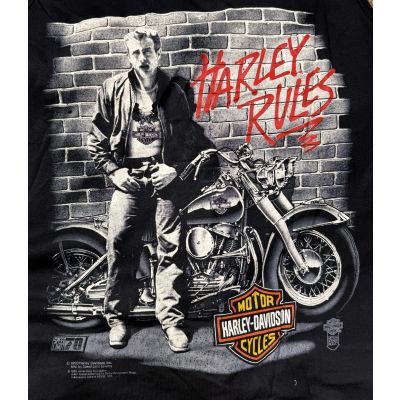 Harley Davidson Koszulka Męska James Dean Harley Rules Oryginał z lat90
