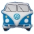 Pluszowa Poduszka Volkswagen VW Bulik Ogórek  Bus T1 Niebieska