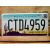 Arizona Tablica Rejestracyjna USA Szyld Rejestracja CTD4959