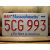 Massachusetts The Spirit Of America Tablica Rejestracyjna USA 5CG 993