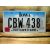 Iowa Tablica Rejestracyjna USA CBW 438