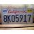 California Tablica Rejestracyjna USA Szyld Rejestracja 8K05917