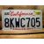 California Tablica Rejestracyjna USA Szyld Rejestracja 8KWC705