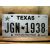 Texas Tablica Rejestracyjna USA JGN 1938