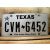 Texas Tablica Rejestracyjna USA CVM 6452