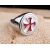 Krzyż Maltański Sygnet Stal 316L Templariuszy
