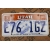 Utah Tablica Rejestracyjna USA Szyld Rejestracja Oryginał E761GZ