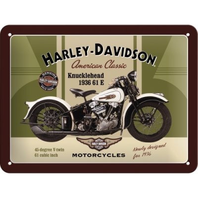 Tablica, szyld Harley Davidson Knucklehead 15x20cm