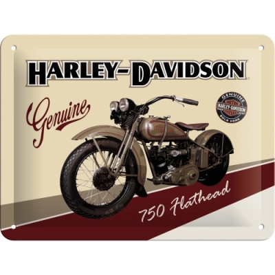 Tablica, szyld Harley Davidson Flathead 750 15x20cm