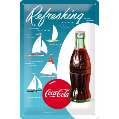 Coca Cola Żagle Jachty Morze Food Truck USA szyld tablica 20x30