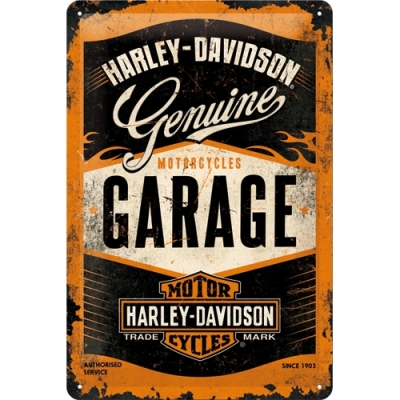 Tablica -szyld-Harley Davidson WLA Garage  Oil 20x30