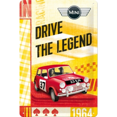 Mini Moris Drive The Legend szyld tablica 20x30