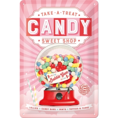 Candy Cukierki Automat  Food Truck USA szyld tablica 20x30