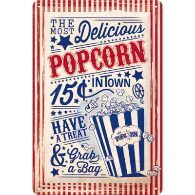 Popcorn Kukurydza Food Truck USA szyld tablica 20x30