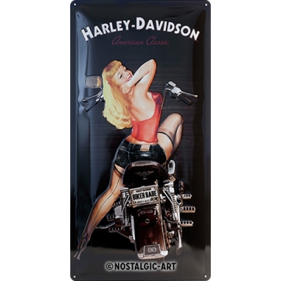 Harley Davidson Biker Babe Tablica 25x50cm szyld