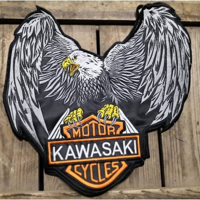 Orzeł Kawasaki -Nowy - duża naszywka na plecy