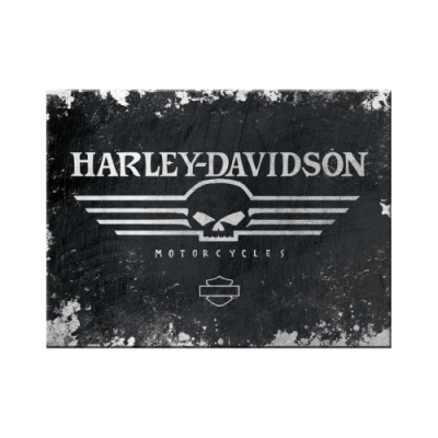 Harley Davidson Skull Magnes