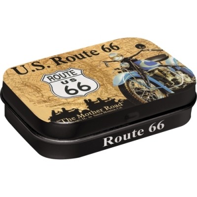 Route 66 Harley Mietówki Pudełko Metalowe
