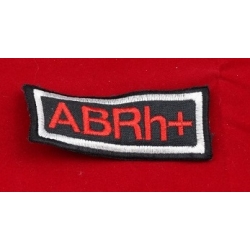 Grupa krwi ABRh+ naszywka