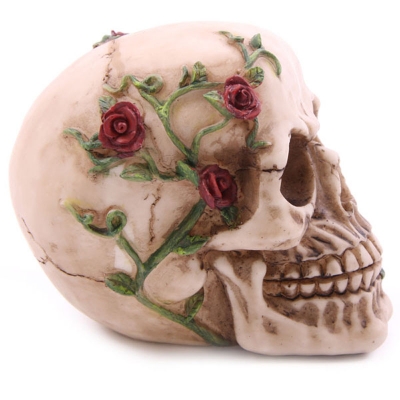 Czaszka z Różą Róże Gotycka Chacha