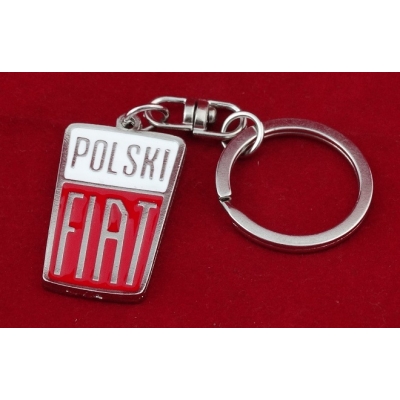 Brelok Polski Fiat  Dwustronny Emalia